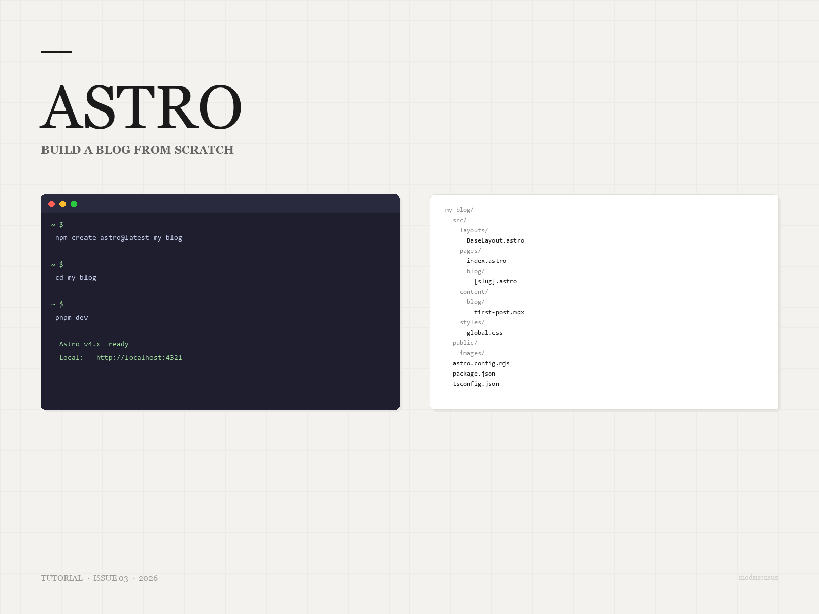 如何用 Astro 搭建一个博客网站（入门版）